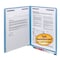 Smead Color Fastener Folder, 3/4" Exp, Letter, 50/BX, Blue PK SMD25040 - alternate 1